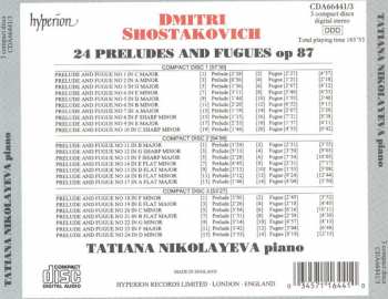 3CD Dmitri Shostakovich: 24 Preludes And Fugues Op 87