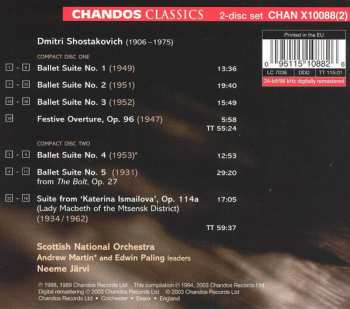 2CD Dmitri Shostakovich: Ballet Suites Nos. 1-5; Festive Overture; Suite from 'Katrina Ismailova'