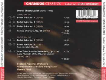 2CD Dmitri Shostakovich: Ballet Suites Nos. 1-5; Festive Overture; Suite from 'Katrina Ismailova'