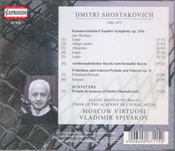 CD Dmitri Shostakovich: Rayok / Chamber Symphony / Prelude and Scherzo