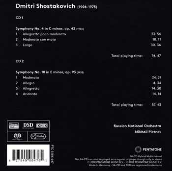 2SACD Dmitri Shostakovich: Symphonies Nos. 4 & 10