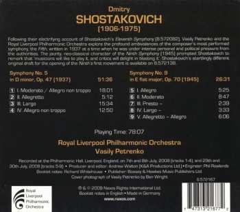 CD Dmitri Shostakovich: Symphonies Nos. 5 & 9
