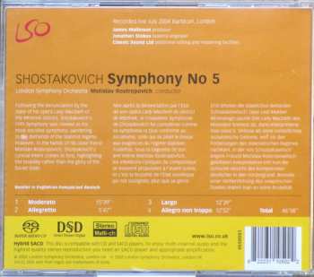 SACD The London Symphony Orchestra: Symphony No 5