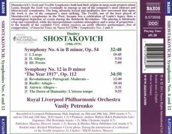 CD Dmitri Shostakovich: Symphony No. 6 / Symphony No. 12 'The Year 1917'