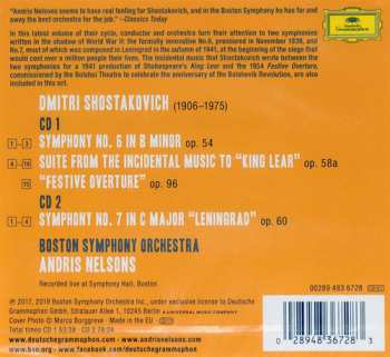 2CD Dmitri Shostakovich: Symphonies Nos. 6 & 7 · Incidental Music to "King Lear"