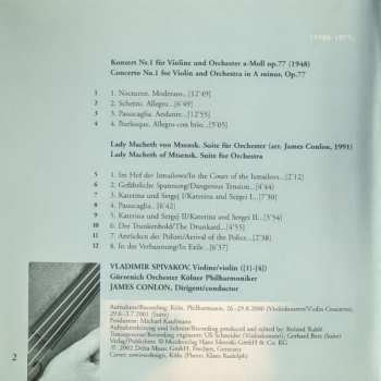 CD Dmitri Shostakovich: Violin Concerto No.1 / Lady Macbeth Of Mtsensk - Suite