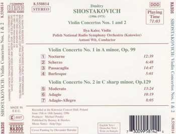 CD Dmitri Shostakovich: Violin Concertos Nos. 1 & 2