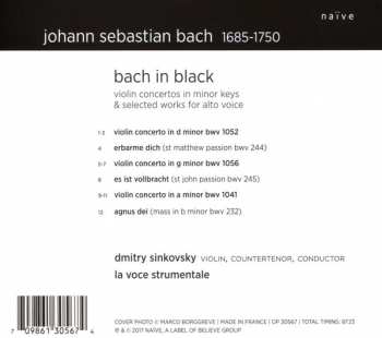 CD Dmitry Sinkovsky: Bach In Black