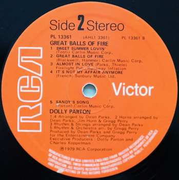 LP Dolly Parton: Great Balls Of Fire