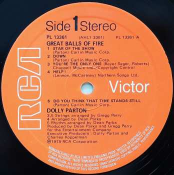 LP Dolly Parton: Great Balls Of Fire