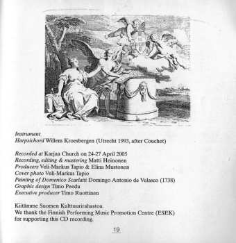 CD Domenico Scarlatti: Scarlattiana (15 Sonatas For Harpsichord)