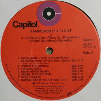 LP Dominic Frontiere: Hammersmith Is Out (Original Score)