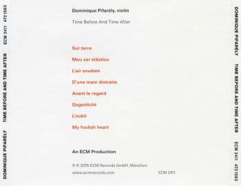 CD Dominique Pifarély: Time Before And Time After