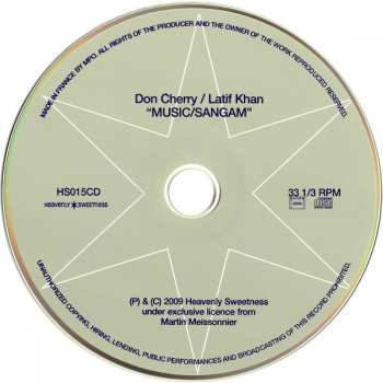 CD Don Cherry: Music / Sangam