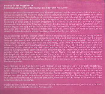 CD Don Friedman: Piano Works VI: From A To Z
