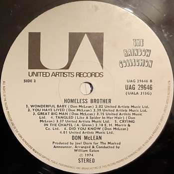 LP Don McLean: Homeless Brother