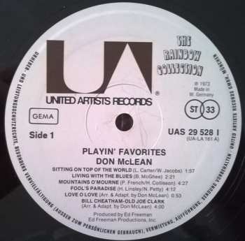 LP Don McLean: Playin' Favorites