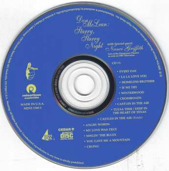 2CD Don McLean: Starry, Starry Night (Live at the Paramount Theater as seen on PBS Television)