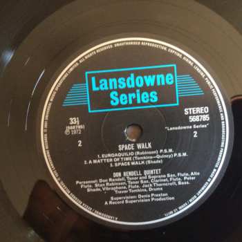 LP Don Rendell Quintet: Space Walk LTD