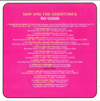 CD Don & The Goodtimes: So Good