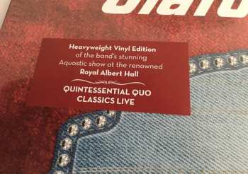 2LP Status Quo: Down Down & Dignified At The Royal Albert Hall