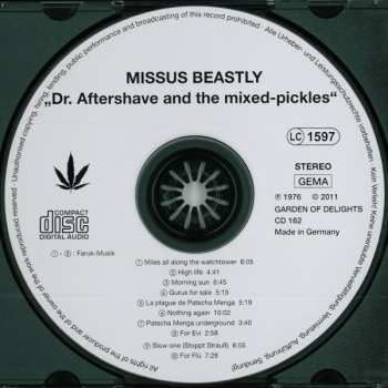 CD Dr. Aftershave And The Mixed Pickles: Dr. Aftershave And The Mixed-Pickles