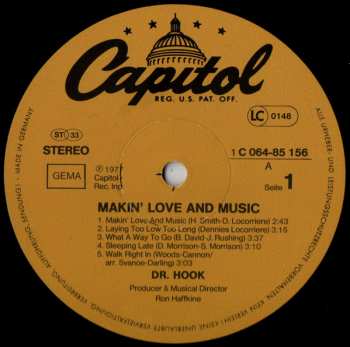 LP Dr. Hook: Makin' Love And Music