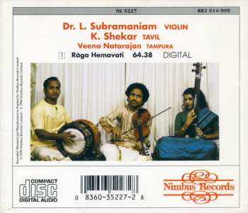 CD L. Subramaniam: Rāga Hemavati