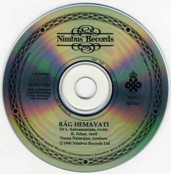 CD L. Subramaniam: Rāga Hemavati