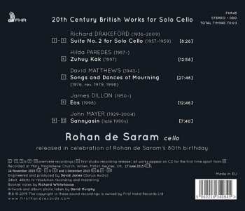CD Hilda Paredes: 20th Century British Works For Solo Cello