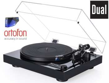 Hi-Fi DUAL CS 618Q High End Černý Piano lak + Ortofon 2M BLUE (MM)