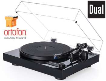 Hi-Fi DUAL CS 618Q High End Černý Piano lak + Ortofon QUINTET BRONZE (MC)