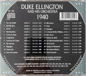 CD Duke Ellington And His Orchestra: 1940