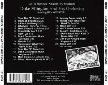 CD Ben Webster: Duke Ellington At The Hurricane