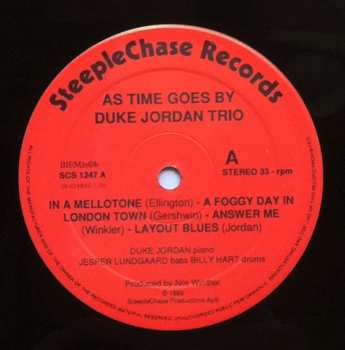 LP Duke Jordan Trio: As Time Goes By