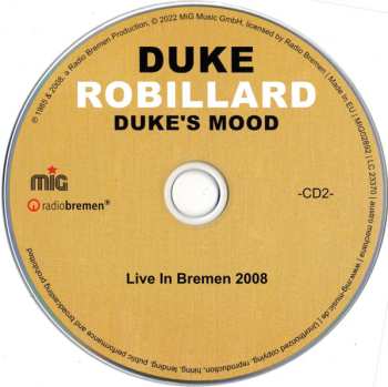 3CD Duke Robillard: Duke's Mood - Live In Bremen 1985 & 2008
