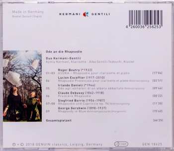 CD Duo Kermani-Gentili: Ode An Die Rhapsodie