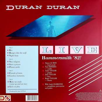 2LP Duran Duran: Hammersmith '82! CLR