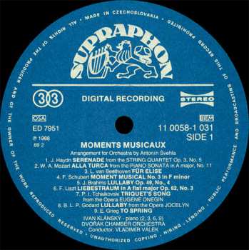 LP Vladimír Válek: Moments Musicaux (90/1)