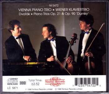 CD Antonín Dvořák: Piano Trios Op.21 & Op. 90 "Dumky"