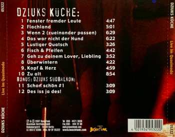 CD Dziuks Küche: Live Im Quasimodo