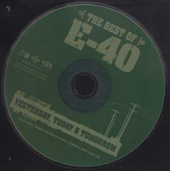 CD E-40: The Best Of E-40 (Yesterday, Today & Tomorrow)