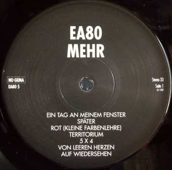 LP EA80: Mehr Schreie...
