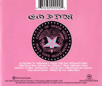 CD Eagles Of Death Metal: Peace Love Death Metal