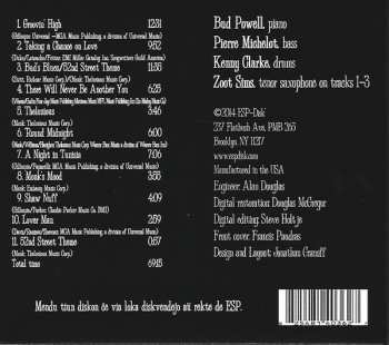 CD Bud Powell: Live At The Blue Note Café, Paris 1961