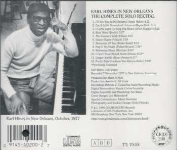 CD Earl Hines: Earl Hines in New Orleans