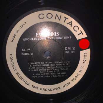 LP Earl Hines: Spontaneous Explorations