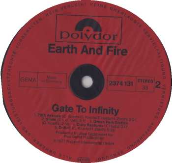 LP Earth And Fire: Gate To Infinity