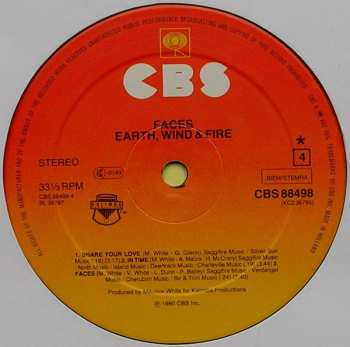 2LP Earth, Wind & Fire: Faces