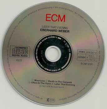 CD Eberhard Weber: Later That Evening
